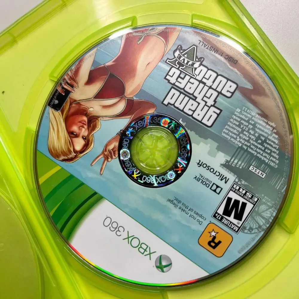 Grand Theft Auto V (Microsoft Xbox 360, 2013)‎ Complete Map 2 Discs Tested GTA 5